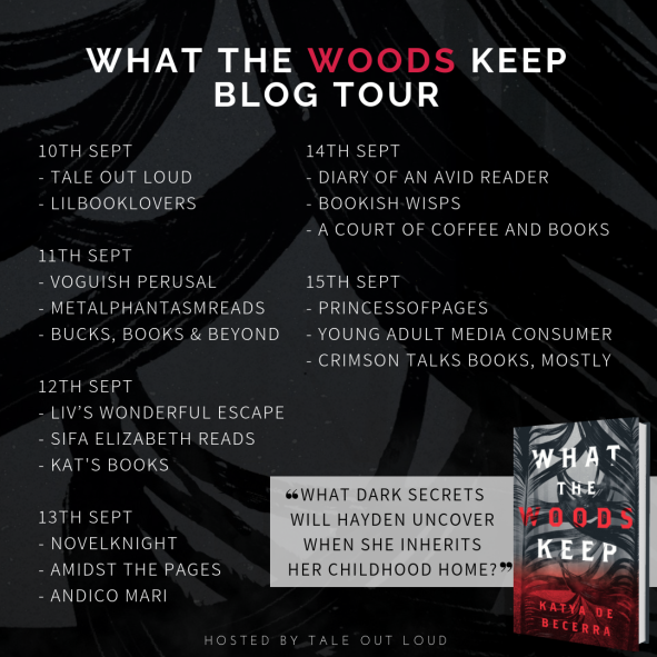What the Woods Keep Blog Tour Schedule